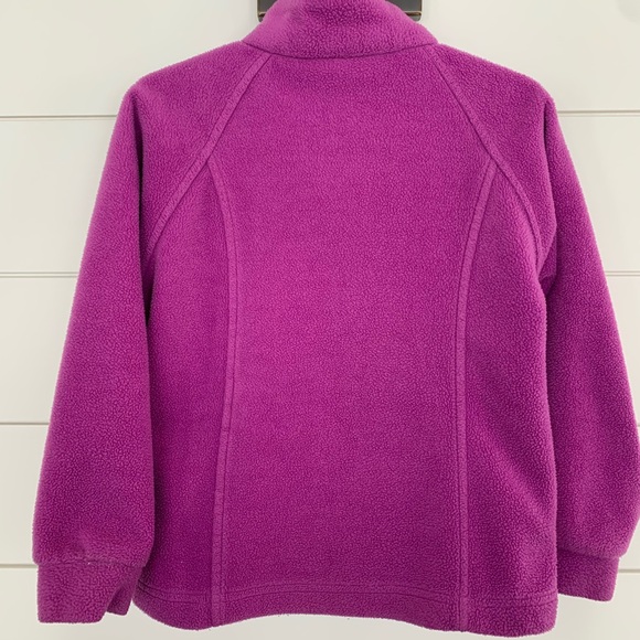 Columbia Zip-up Fleece Jacket Little Girls Size 4/5 - Picture 2 of 7
